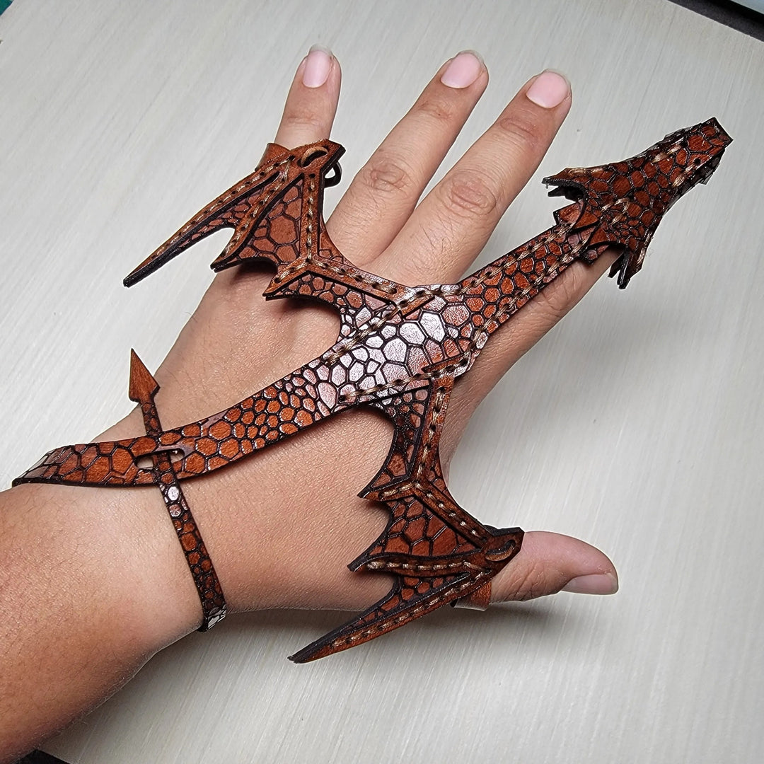 Leather Dragon Bracelet