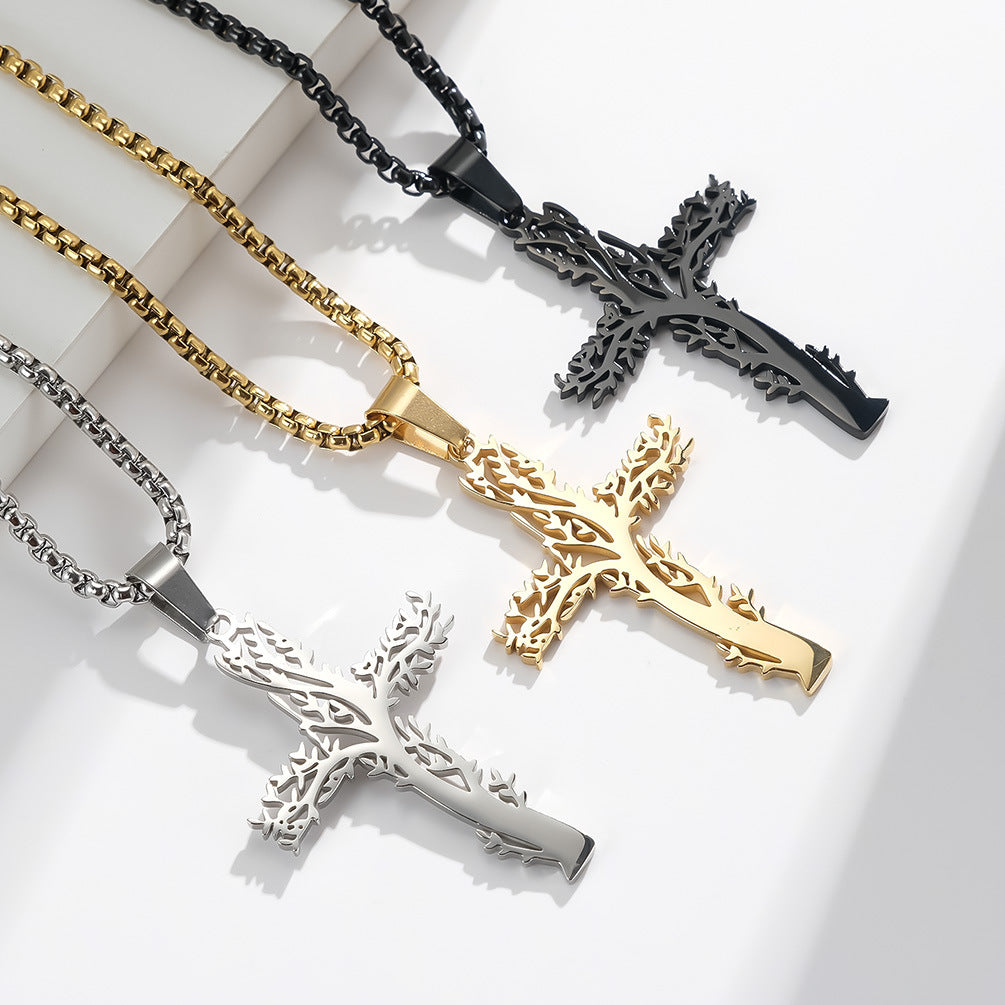 Tree of Life Cross Necklace
