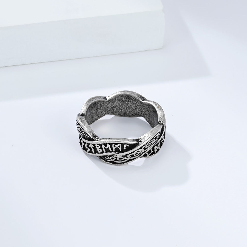 Viking Eternal Knot Rune Titanium Steel Ring