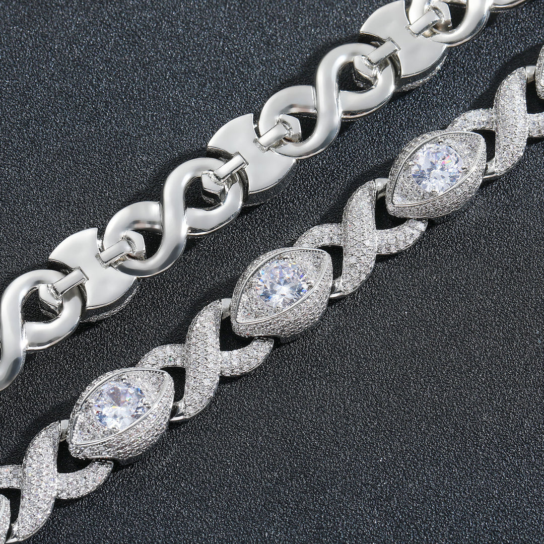 Infinity Eye Figure 8 Diamond Bracelet