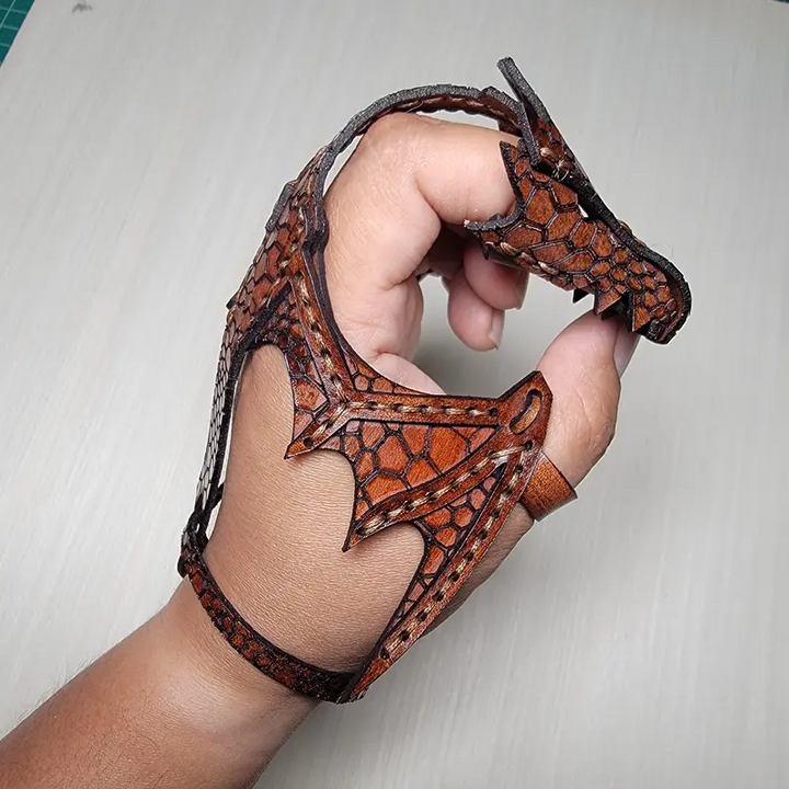 Leather Dragon Bracelet