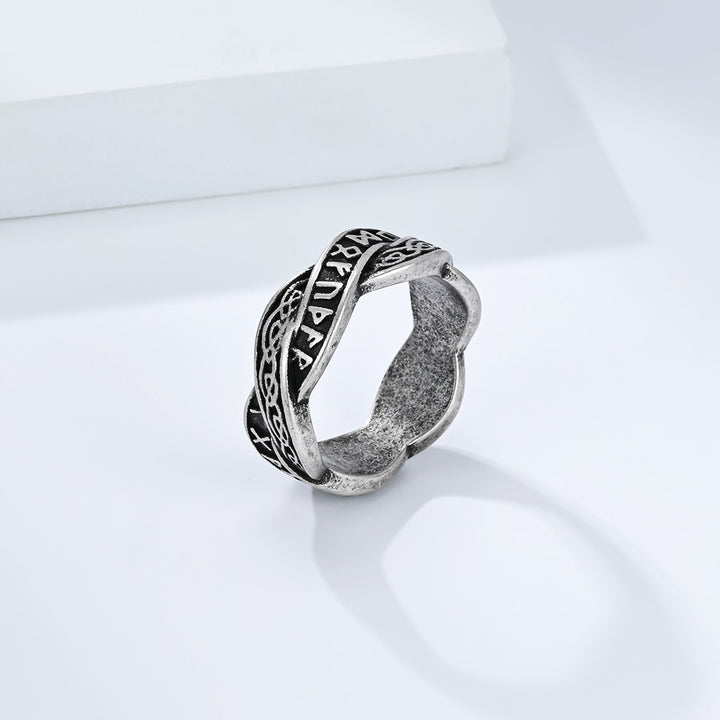 Viking Eternal Knot Rune Titanium Steel Ring