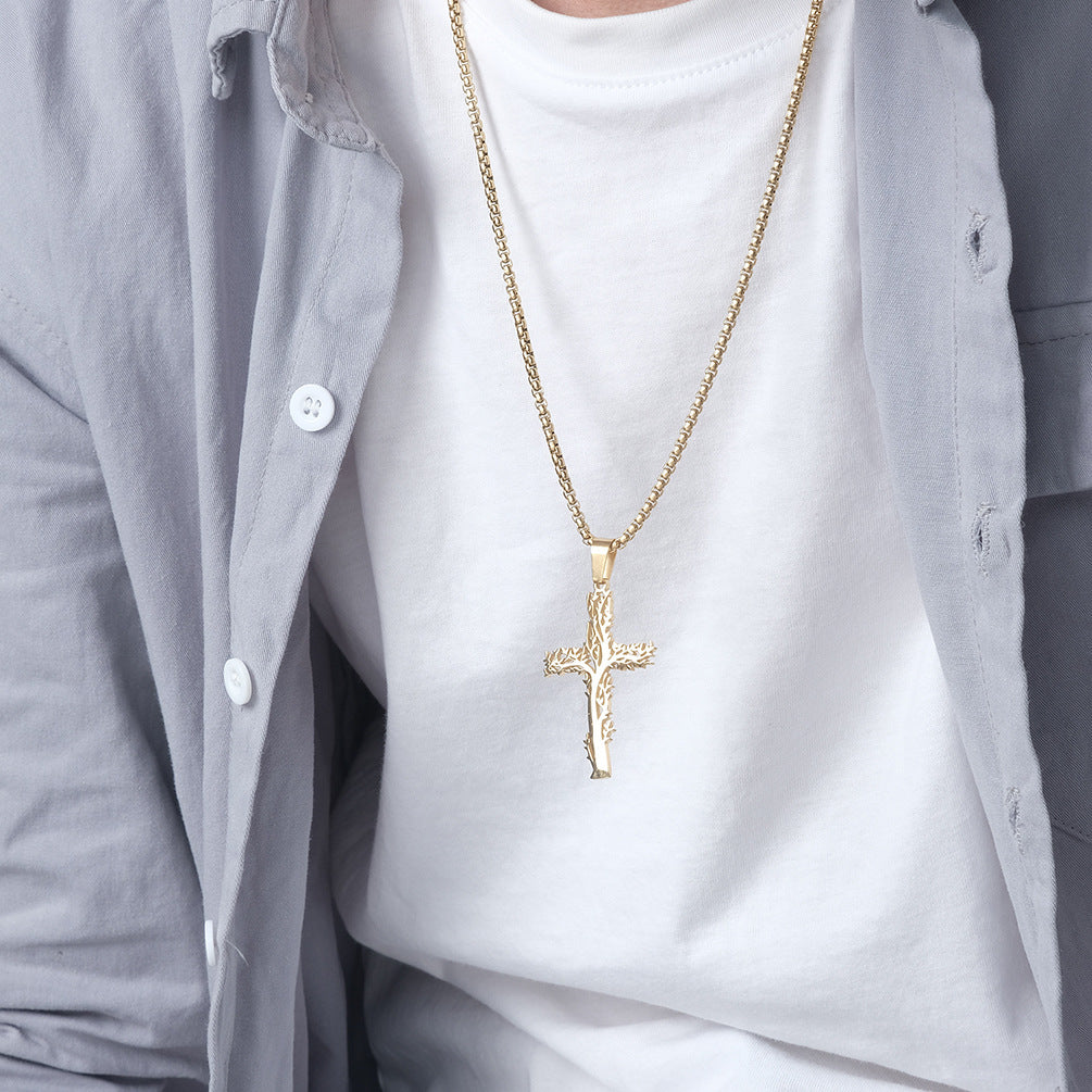 Tree of Life Cross Necklace
