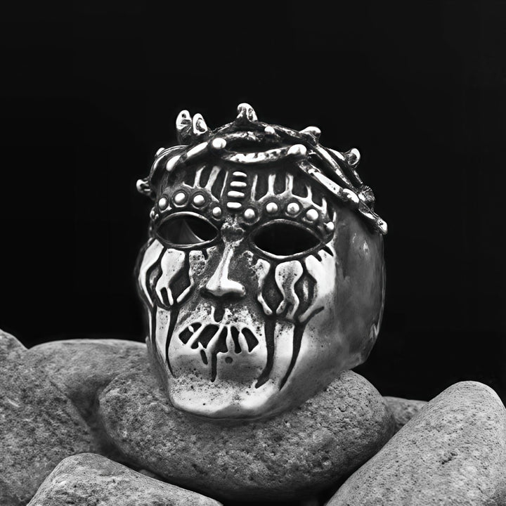 Dreadlock skull ring