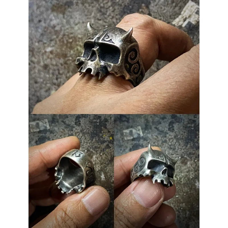 Vintage Demon Skull Ring