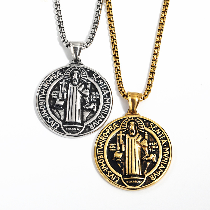 Vintage St. Benedict Medallion Chain