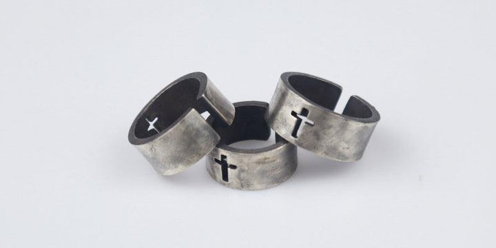 Classic Cross 925 Sterling Viking Ring