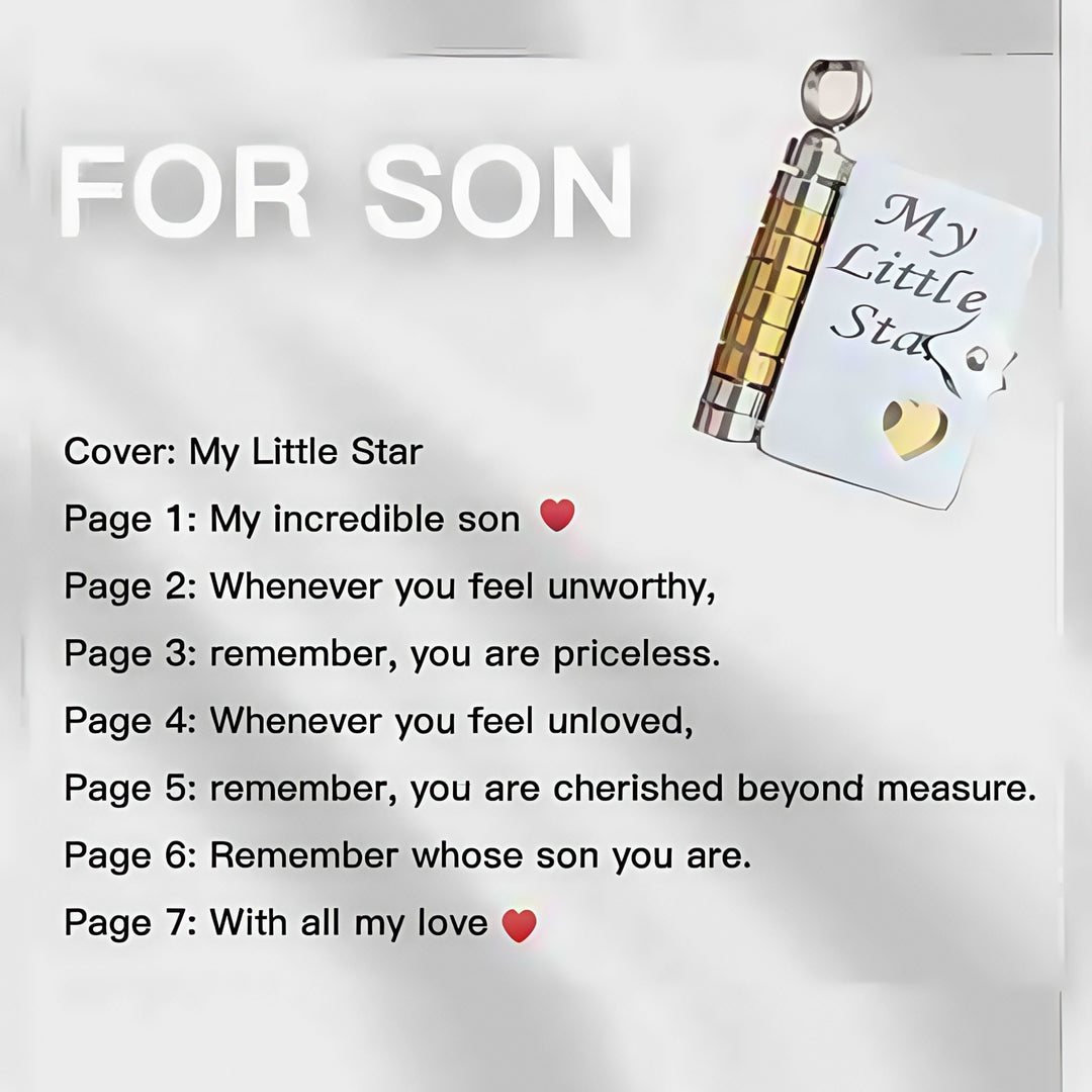 Book engraved pendant necklace
