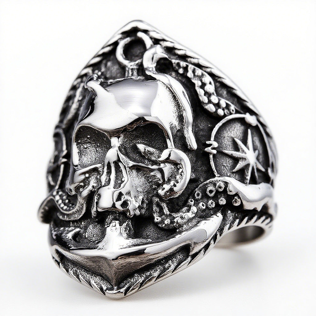 Skeleton Kraken Ring