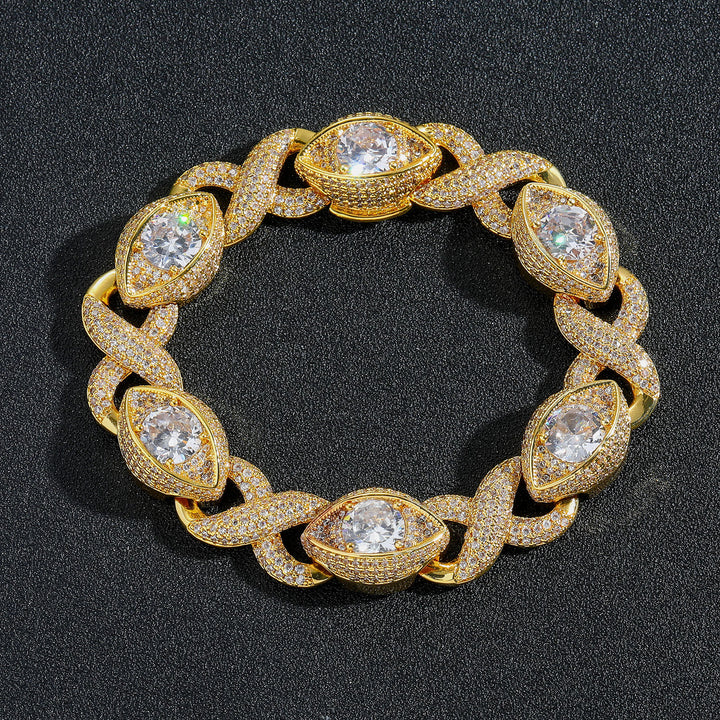 Infinity Eye Figure 8 Diamond Bracelet