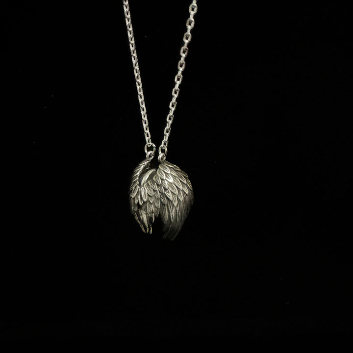 Angel Wing Crystal Ball Pendant
