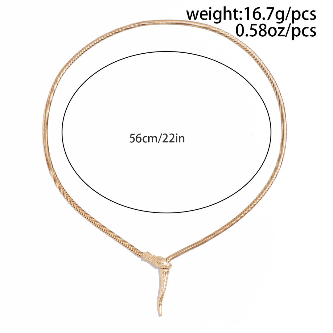 Snake bone necklace