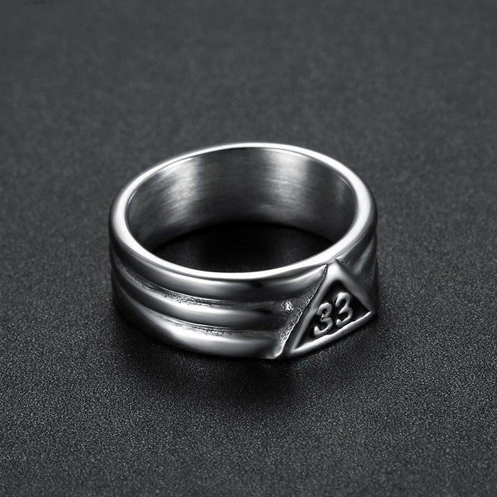 Arabic numeral 33 ring