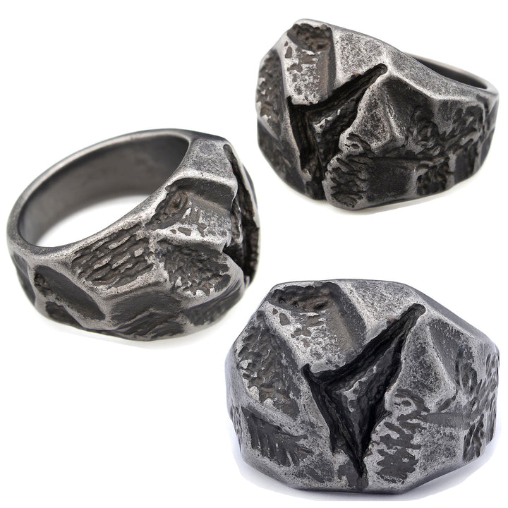 Meteorite style ring