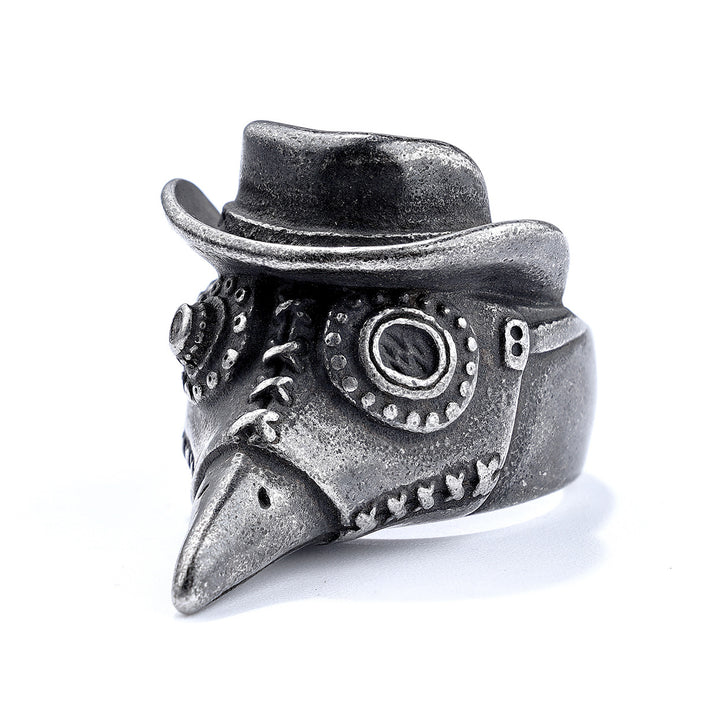 Punk-Inspired Raven Skull