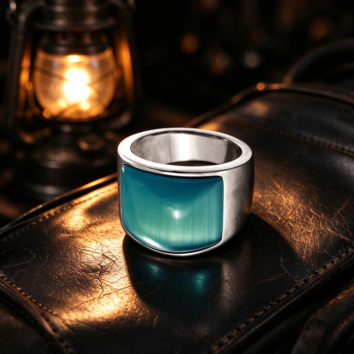 Wide Flat Statement Ring