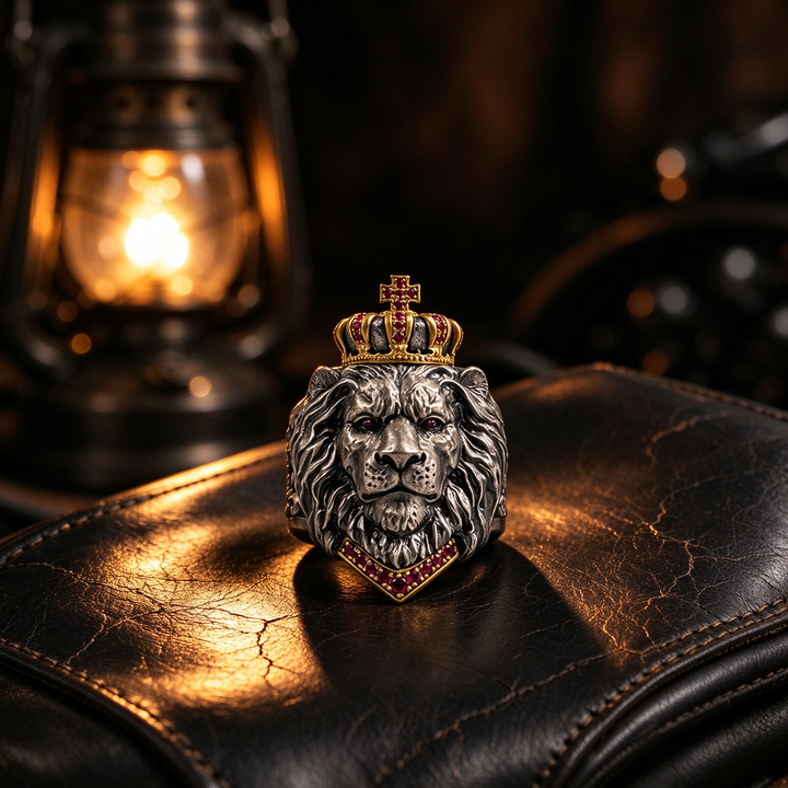 Lion king crown ring