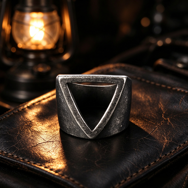 Hollow Triangle Stainless Steel Men&