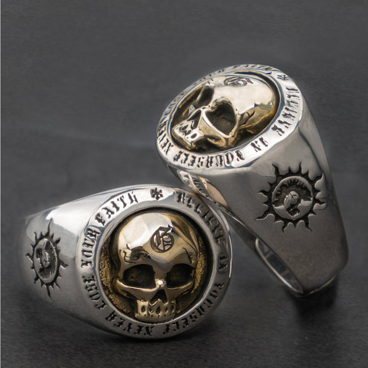 Punk Rock Skull Ring