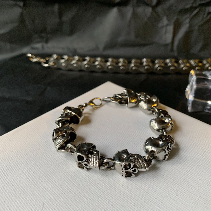 Punk skull bracelet
