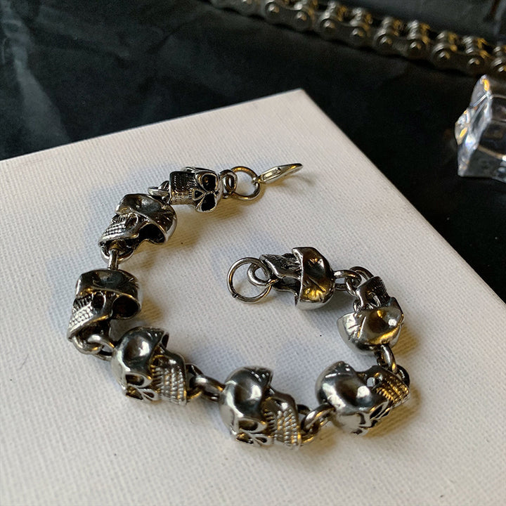 Punk skull bracelet
