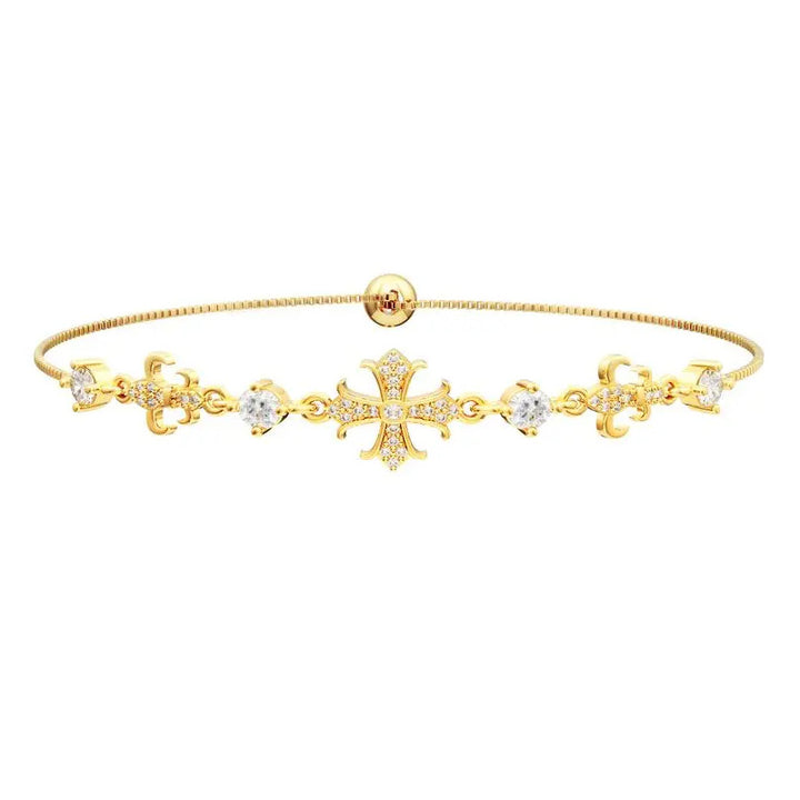 Cross Pendant Bracelet Set