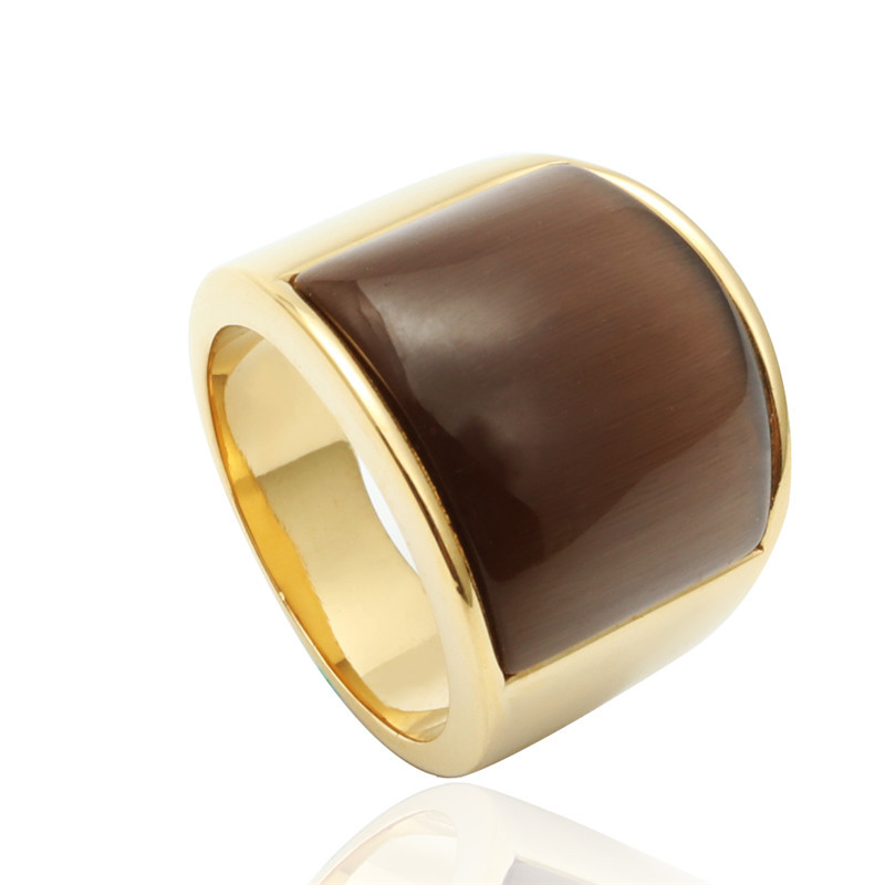 Wide Flat Statement Ring