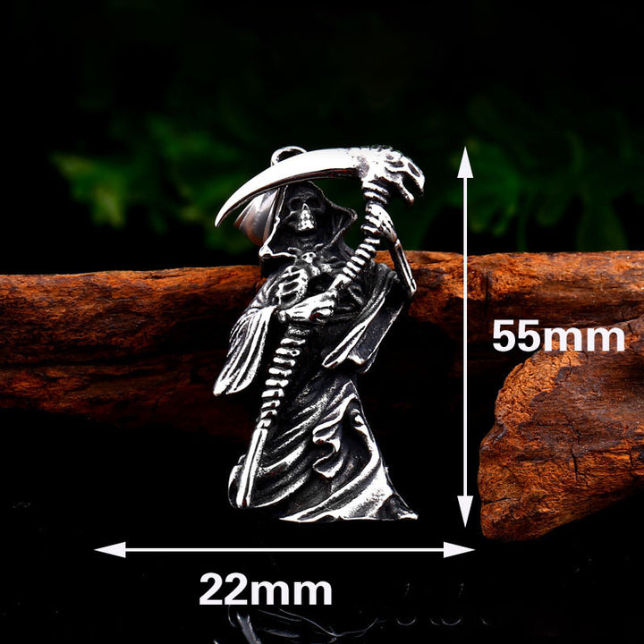 Skull Scythe Death Necklace