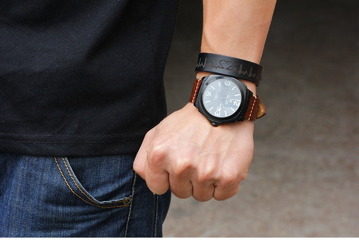 Cowhide bracelet