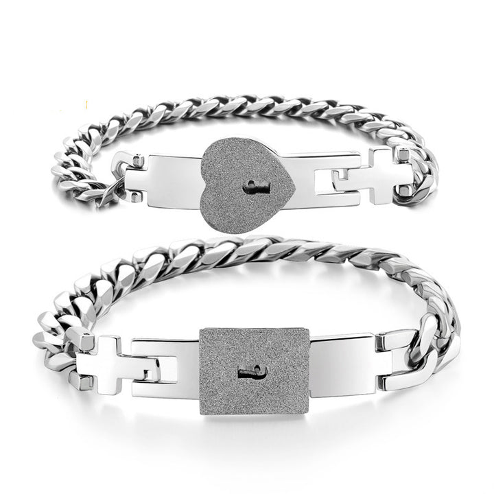 Lock &amp; Key Couple Bracelet