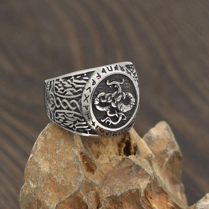 Viking Dragon Totem Ring