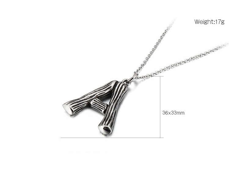 Alphabet Pendant Necklace