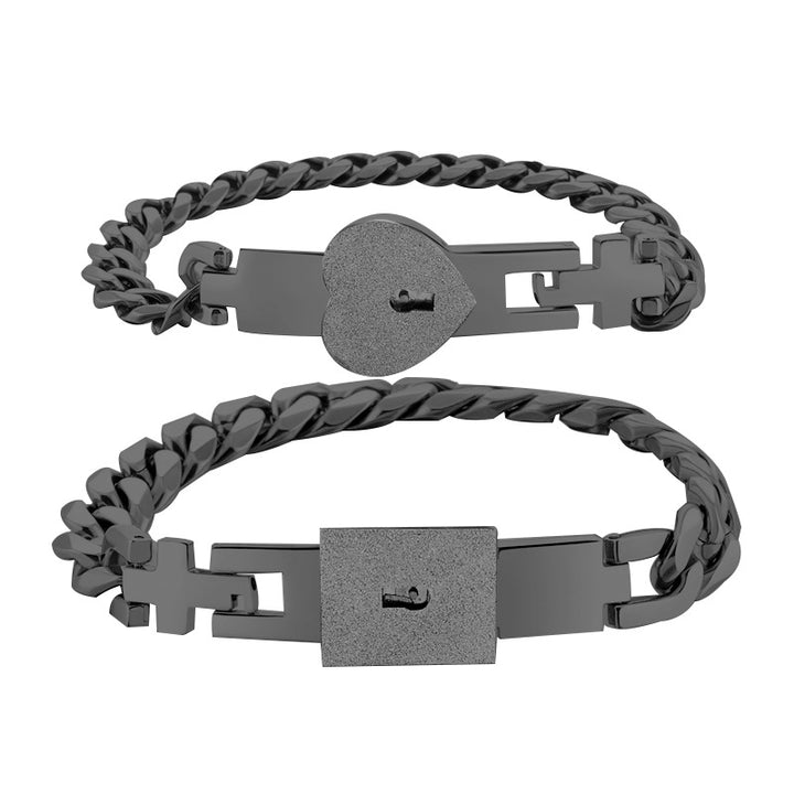 Lock &amp; Key Couple Bracelet