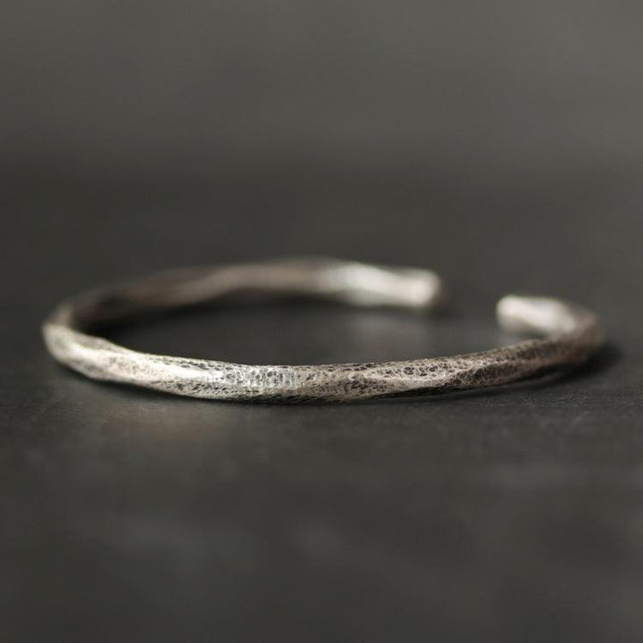 Handmade Thai Silver Thin Bracelet