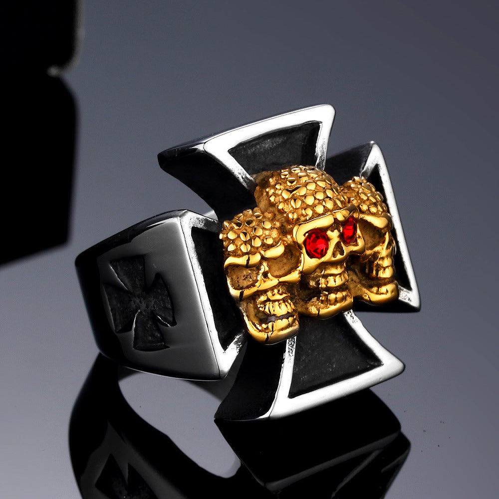 Iron Cross &amp; Triple-Skull Ring