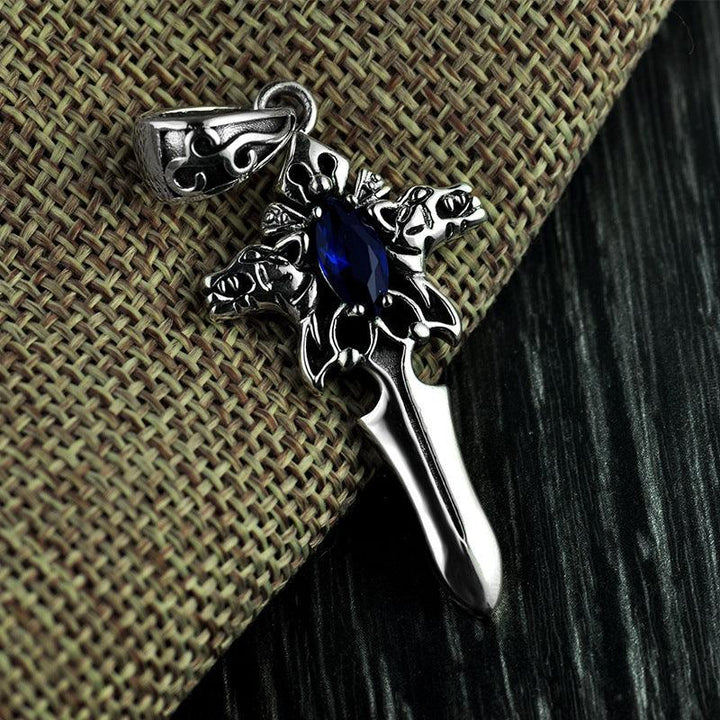 Vintage Sword Cross Pendant