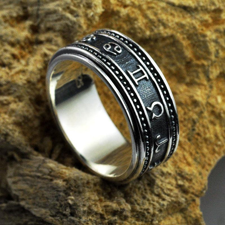 Twelve Constellations Rotating Ring