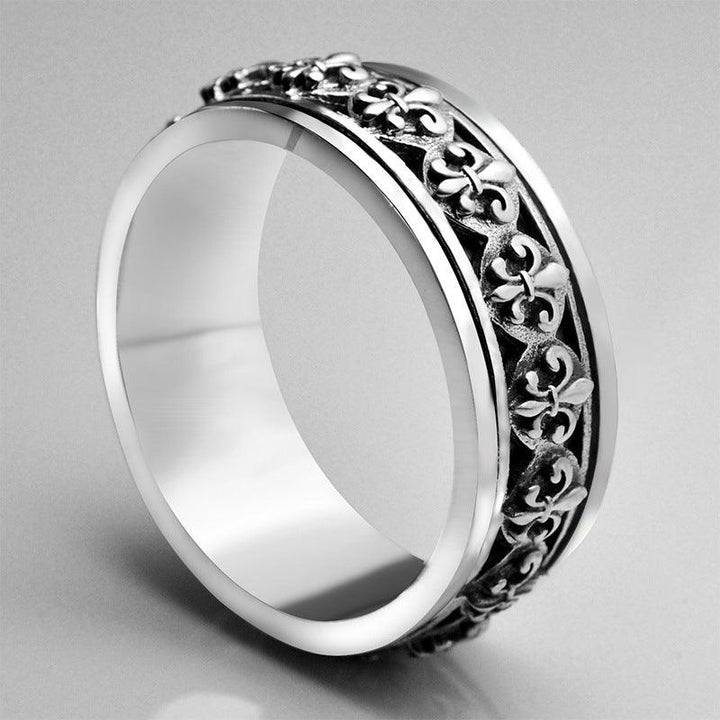 Vintage Pattern Rotating Ring