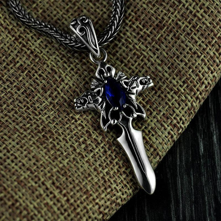 Vintage Sword Cross Pendant