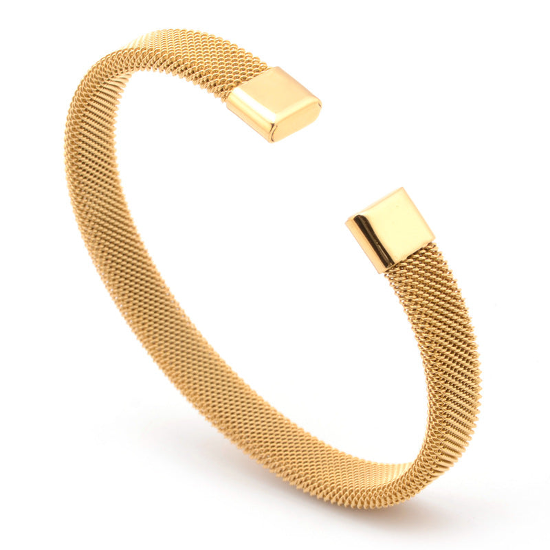 Fashion C-Shaped Mesh Bracelet