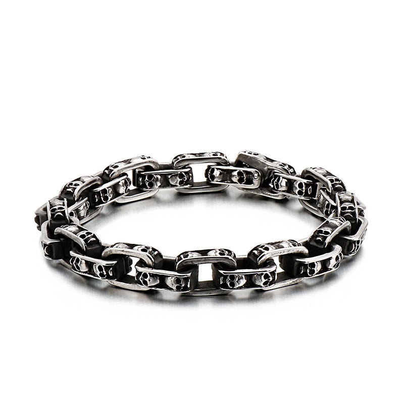 Personalized Punk Motorcycle Skull Bracelet