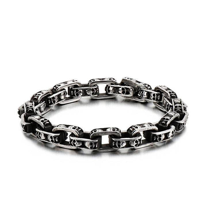 Personalized Punk Motorcycle Skull Bracelet