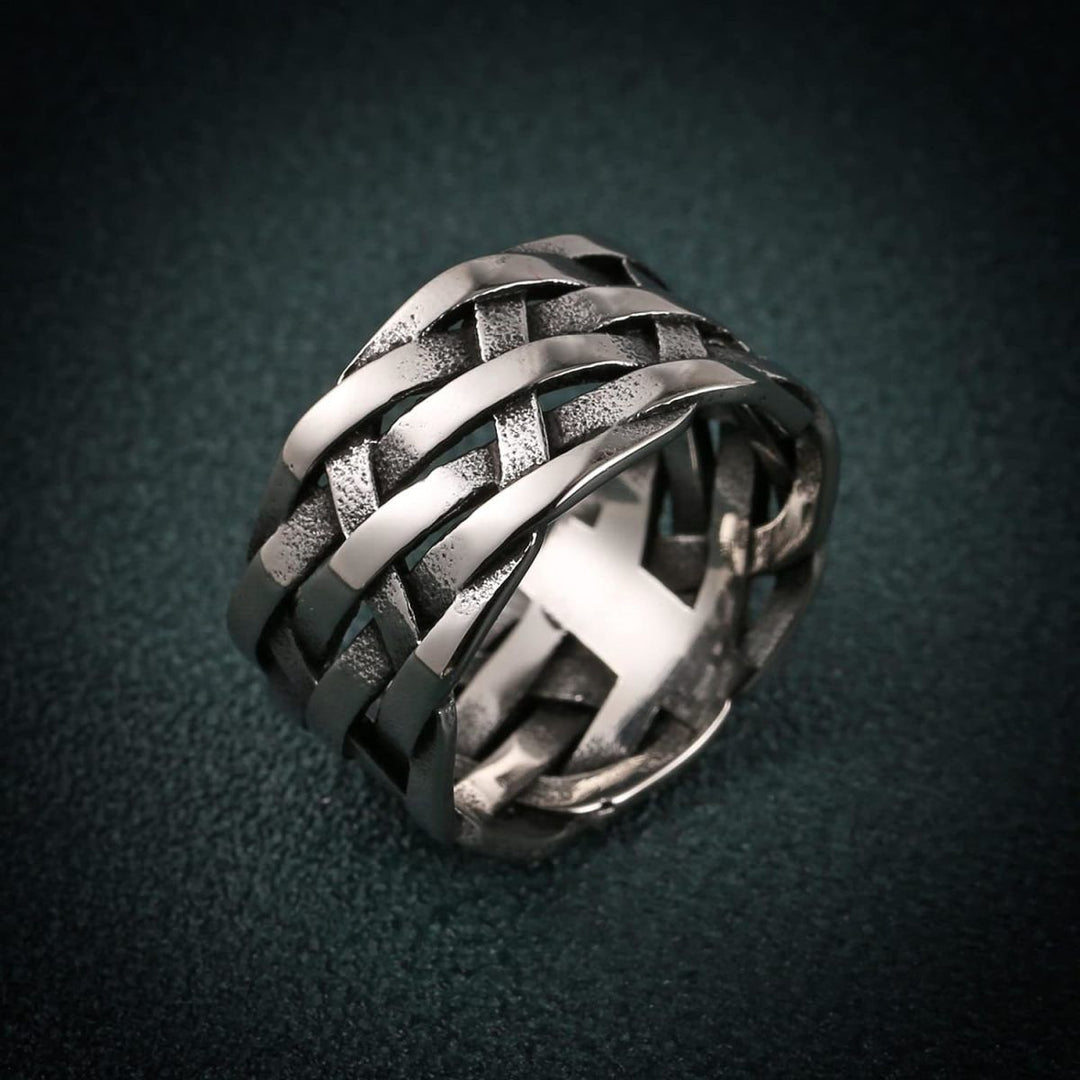 Vintage Braided Silver Ring