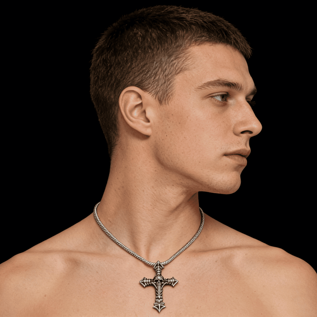 Cross and Skull Necklace
