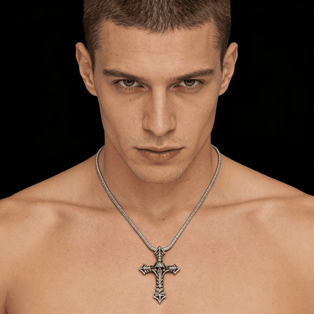Cross and Skull Necklace