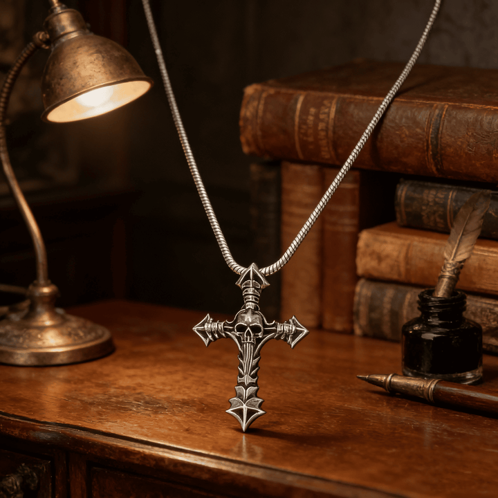 Cross and Skull Necklace