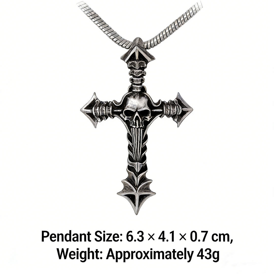 Cross and Skull Necklace