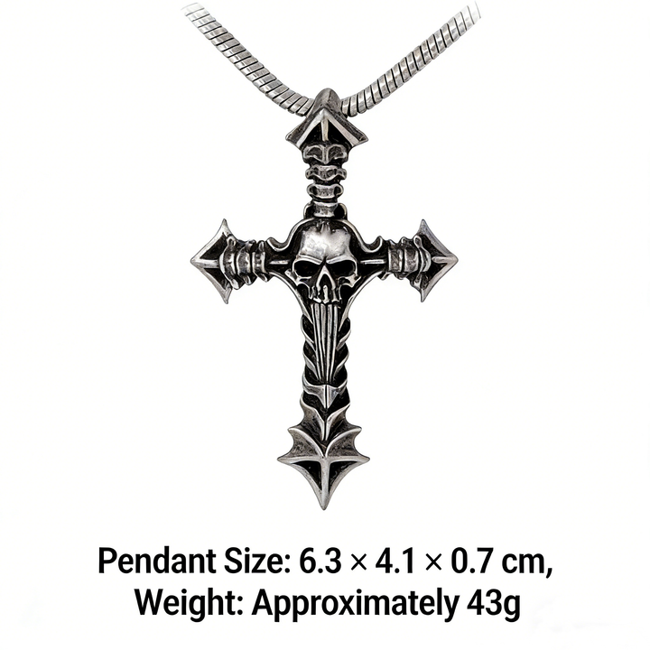 Cross and Skull Necklace