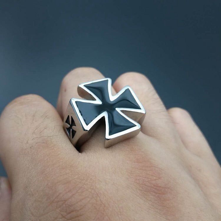 Cross Medallion Ring