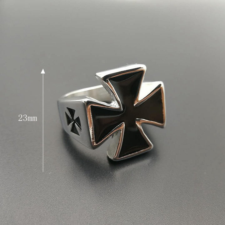 Cross Medallion Ring